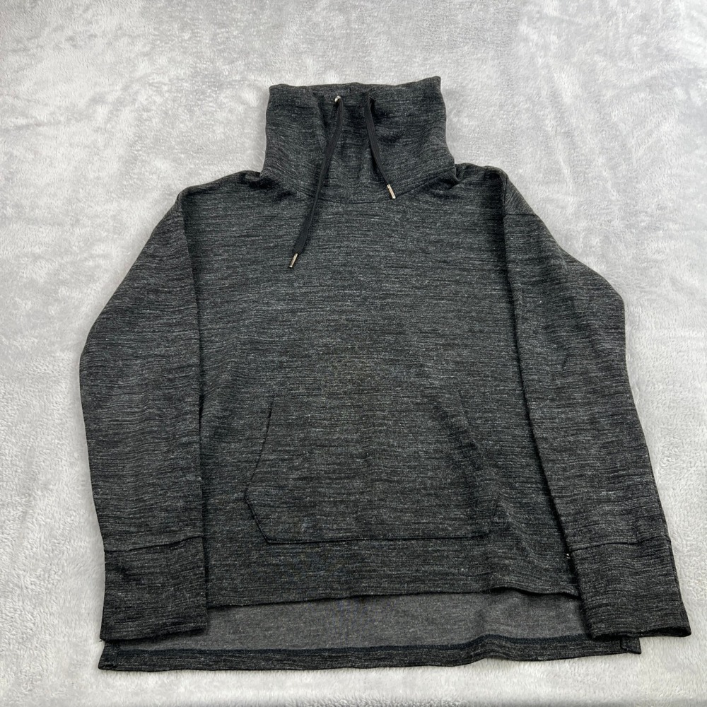 American Eagle Cowl Neck Tunic Sweater M Gray Women Casual Cozy Oversized Knit